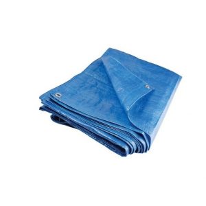 Тент тарпаулин строительный 150 гр/м2, размер 4x4м с люверсами